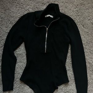 Abercrombie Mock Neck Knit Bodysuit